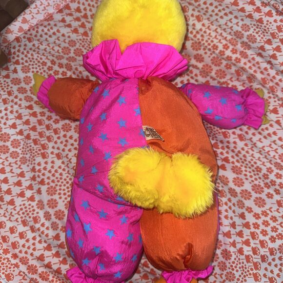 Applause Sesame Street Big Bird Parachute Clown 14" Plush Stuffed Doll 1986 - Picture 9 of 13